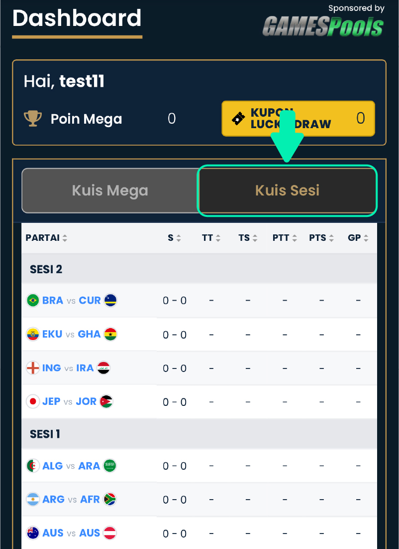 Sesi Kuis